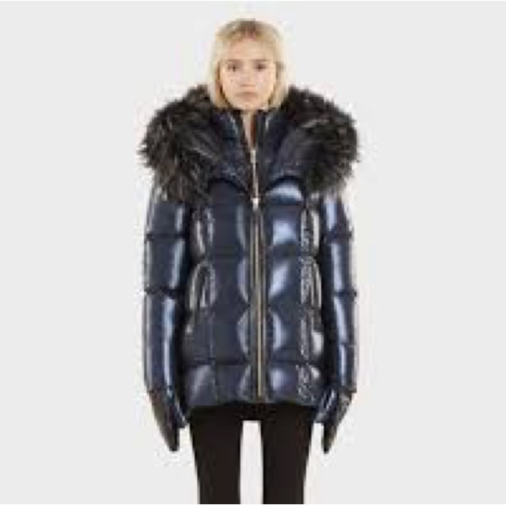 RUDSAK Takada blue down fur jacket.